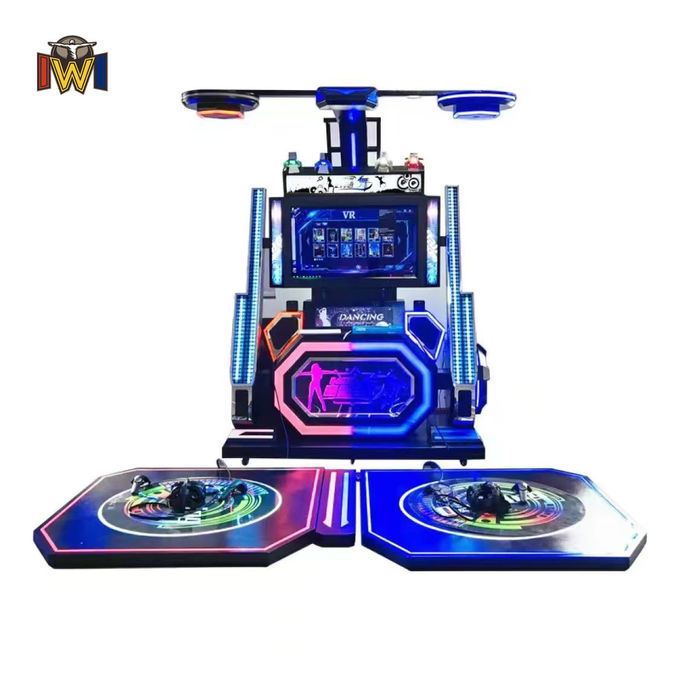 VR Dancing Simulator 아케이드 Machine with vibrant lighting effects