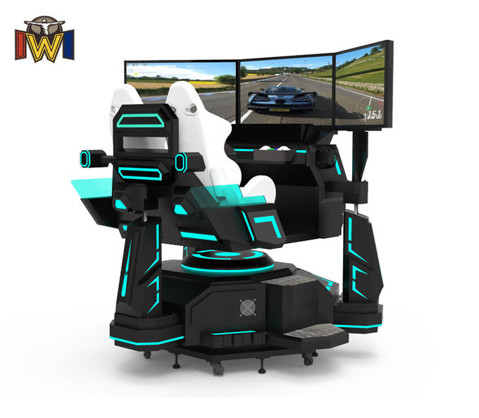3 Axis VR Race Car โปรแกรมจำลอง with triple screen setup